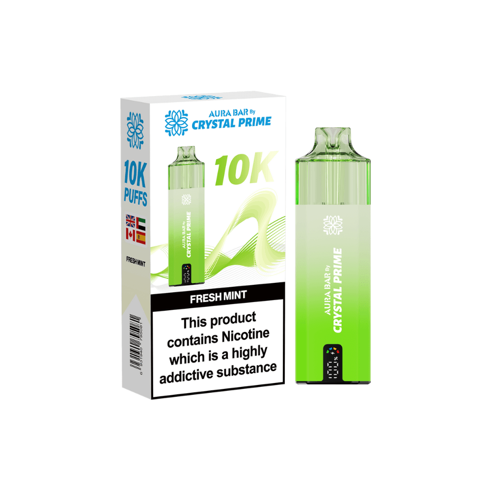 Crystal Prime Aura Bar 10K Prefilled Vape Kit