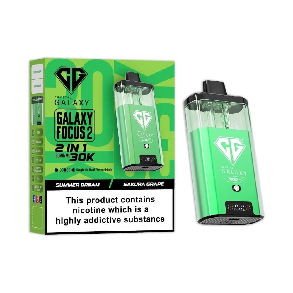 Crystal Galaxy 30k Focus 2 Prefilled Vape Kit