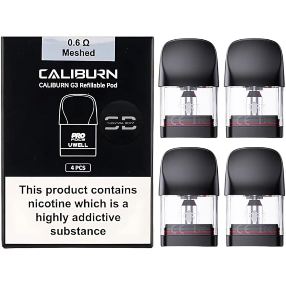 Uwell Caliburn G3 Replacement Pods 4 Packs