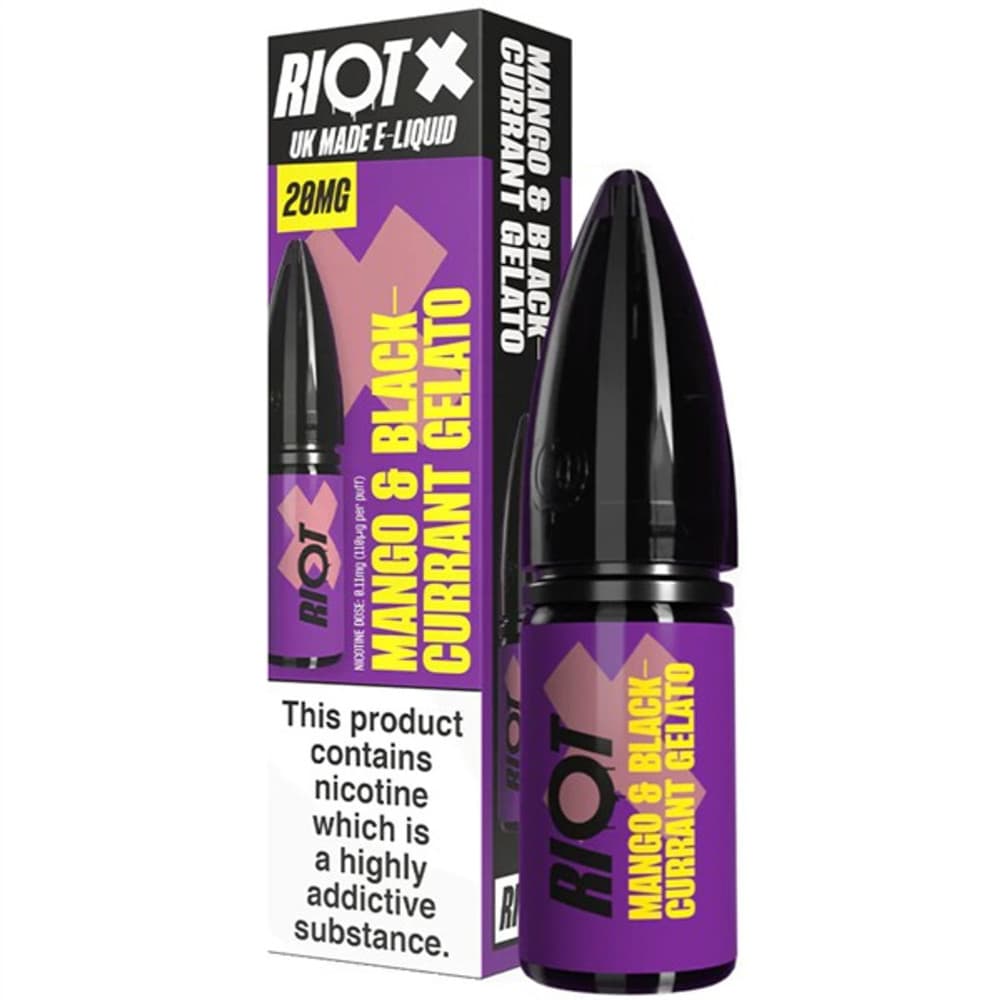 Riot X Nic Salts e liquids 10ml