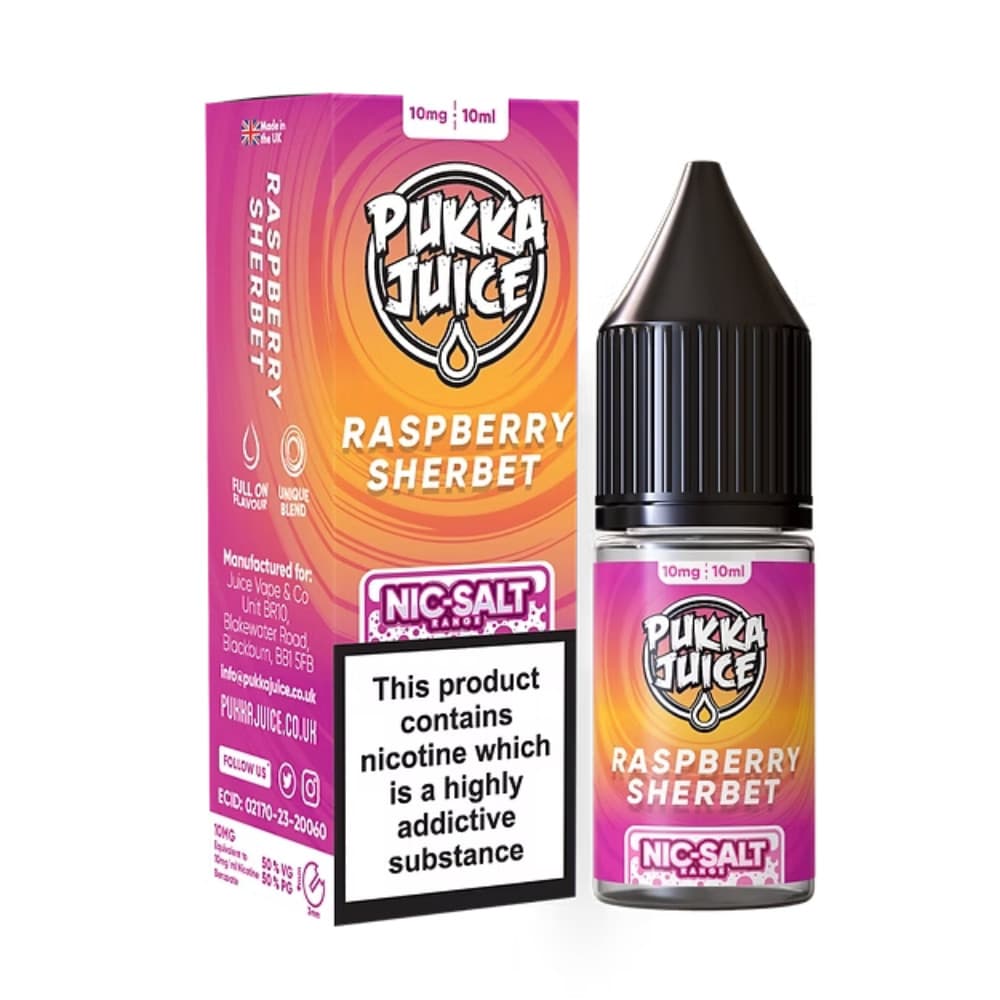 Pukka Juice Nic Salts e liquids 10ml