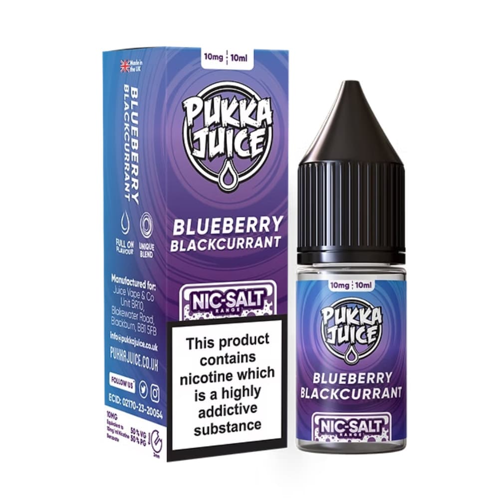 Pukka Juice Nic Salts e liquids 10ml