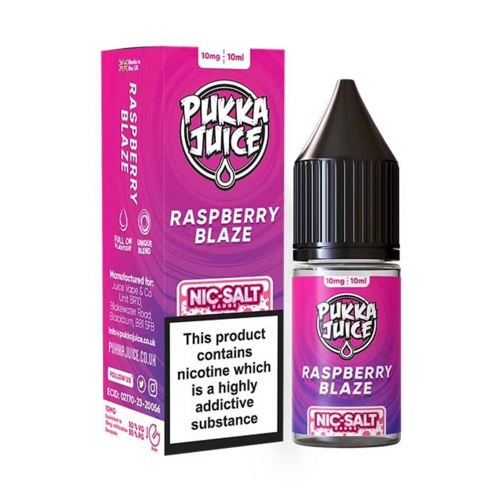 Pukka Juice Nic Salts e liquids 10ml