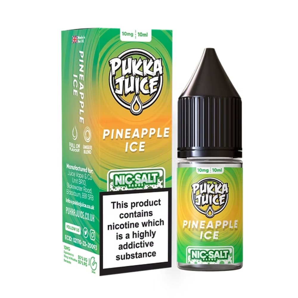 Pukka Juice Nic Salts e liquids 10ml