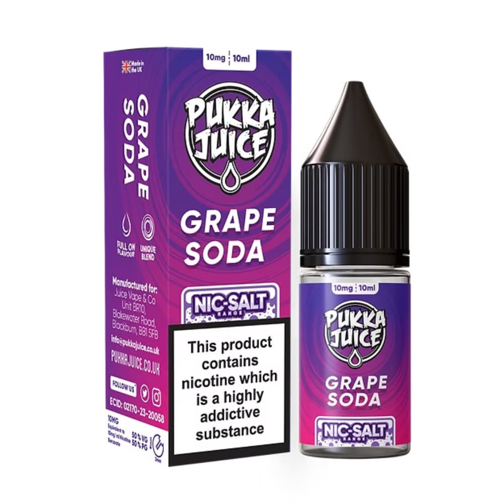Pukka Juice Nic Salts e liquids 10ml