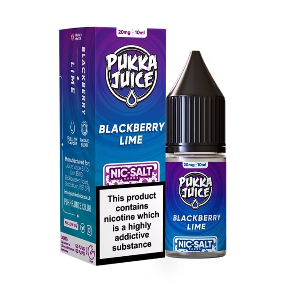 Pukka Juice Nic Salts e liquids 10ml