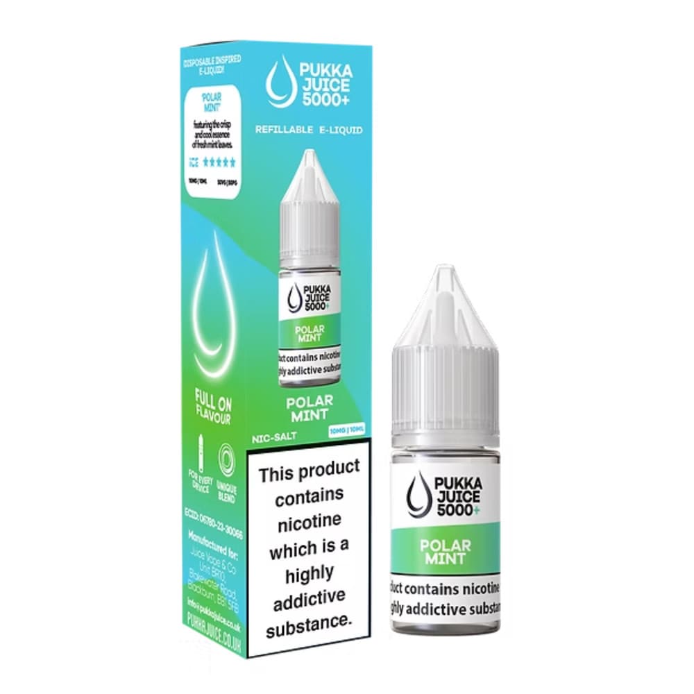 Pukka Juice 5000+ Nic Salts e liquids 10ml