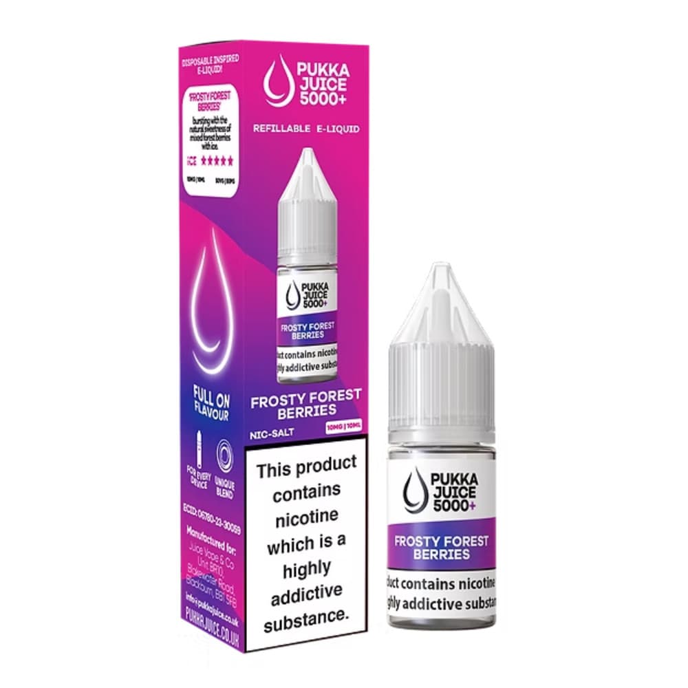 Pukka Juice 5000+ Nic Salts e liquids 10ml