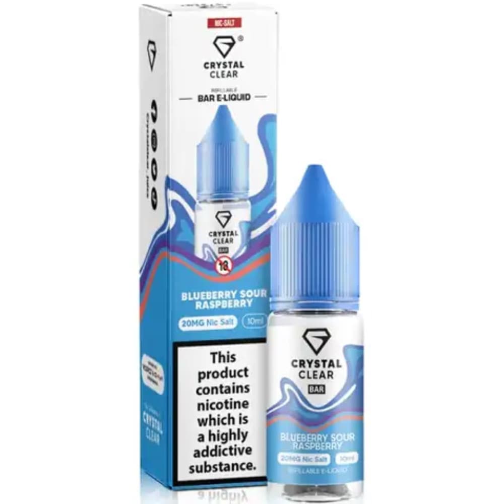 Crystal Clear Nic Salts e liquids 10ml