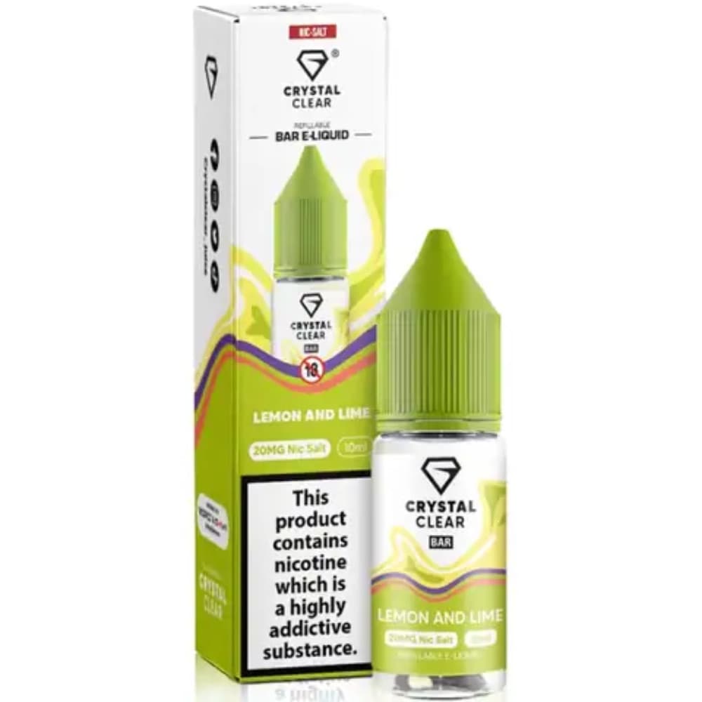 Crystal Clear Nic Salts e liquids 10ml