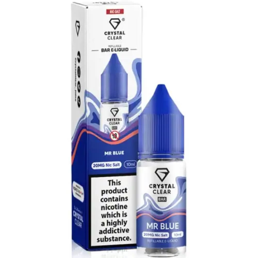 Crystal Clear Nic Salts e liquids 10ml
