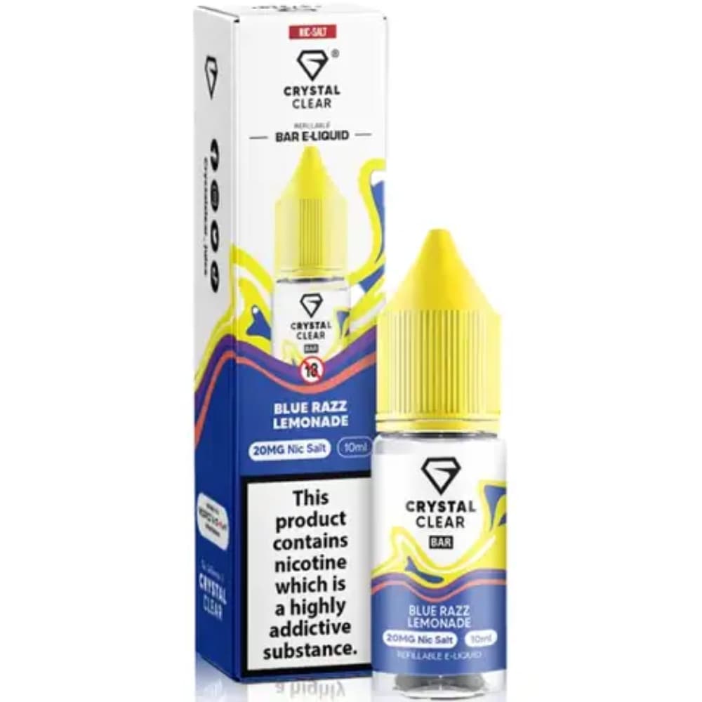 Crystal Clear Nic Salts e liquids 10ml