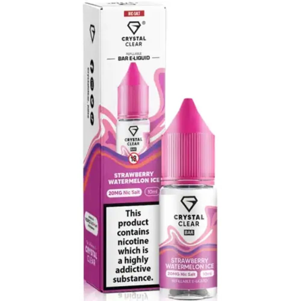 Crystal Clear Nic Salts e liquids 10ml