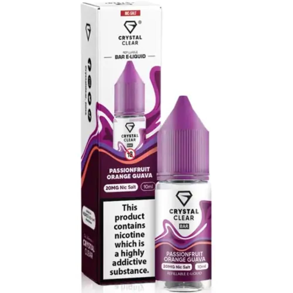 Crystal Clear Nic Salts e liquids 10ml