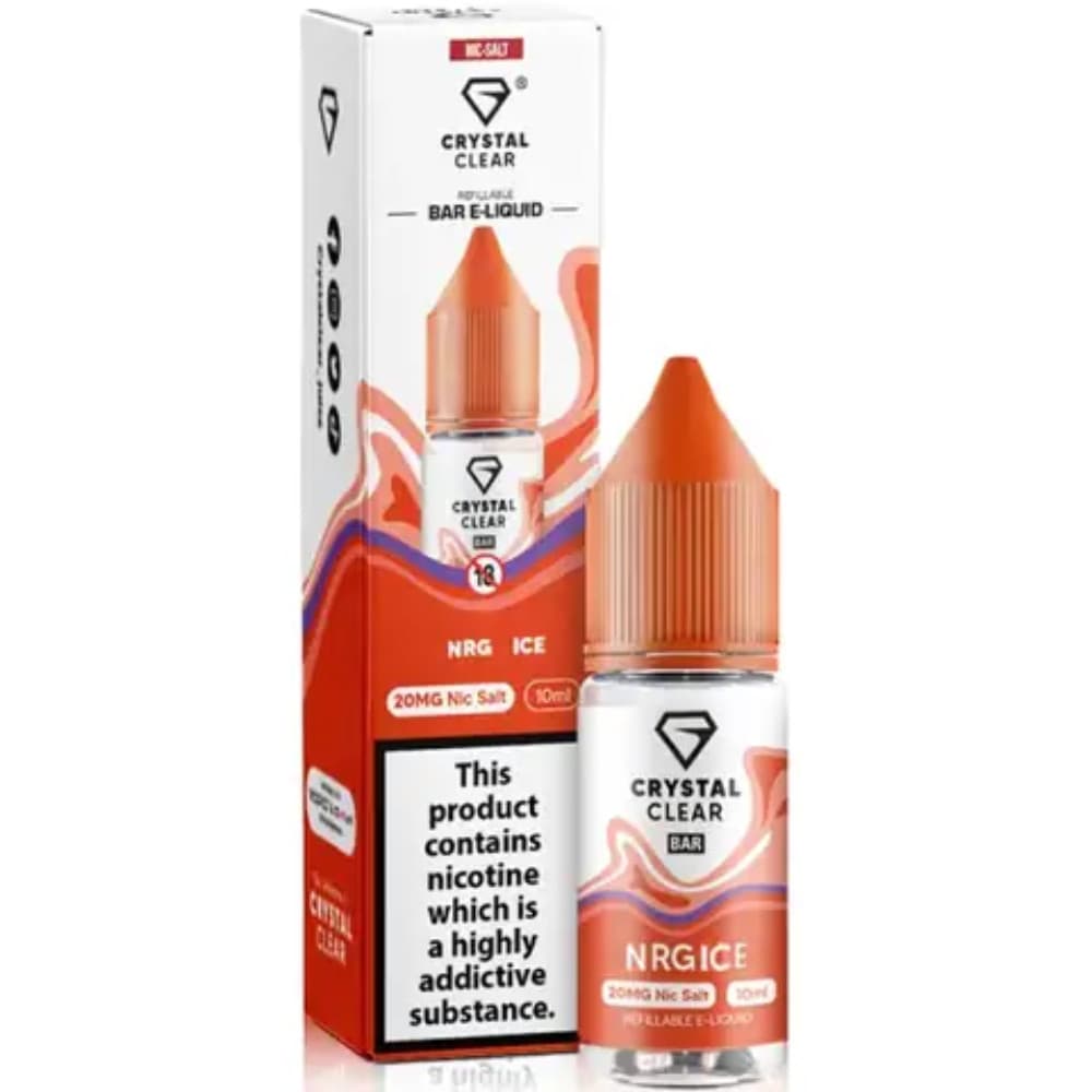 Crystal Clear Nic Salts e liquids 10ml