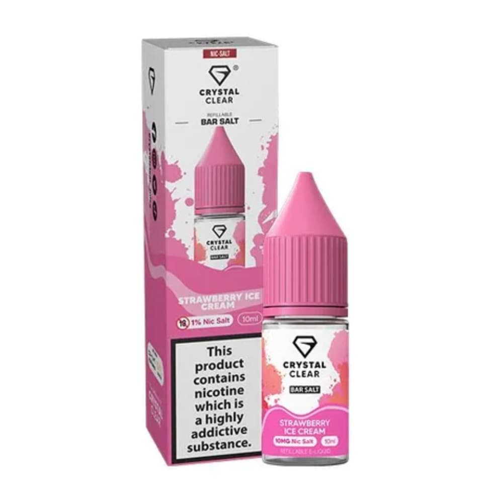 Crystal Clear Nic Salts e liquids 10ml